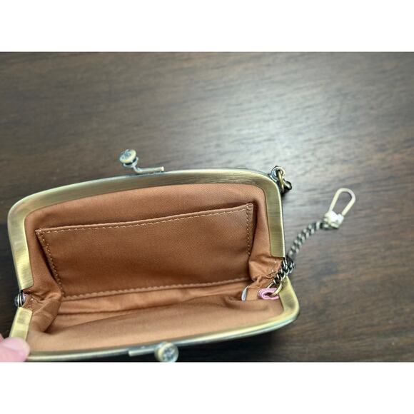 New without tags - HOBO Cheer Frame Leather Pouch - Picture 6 of 6